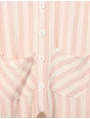 Pijama salopeta CAROURI roz-crem 3