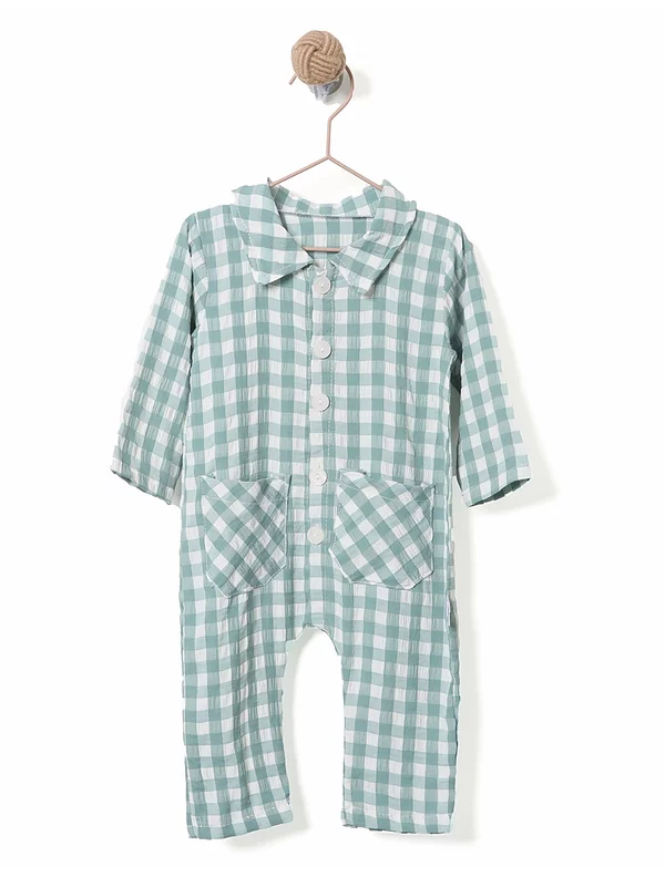 Pijama salopeta CAROURI verde
