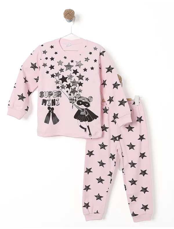 Pijama SUPER STAR GIRL model roz