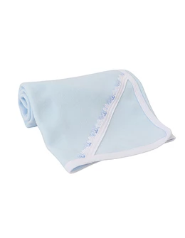 Pled bebe polar albastru
