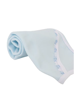 Pled bebe polar albastru