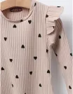Bluza cu Inimioare Annel, model bej-negru picture - 2