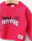 Bluza vatuita Think Positive model ciclam picture - 2