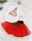 Compleu A Very Merry Christmas alb-rosu picture - 3