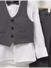Costum elgant 4 piese EliteClass gri inchis picture - 3