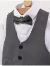 Costum elgant 4 piese EliteClass gri inchis picture - 2