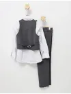 Costum elgant 4 piese EliteClass gri inchis picture - 5