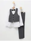 Costum elgant 4 piese EliteClass gri inchis picture - 10