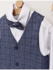 Costum elgant 4 piese Tony albastru picture - 4