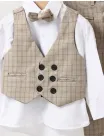 Costum elgant 4 piese Tony bej picture - 3