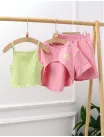 Costumas vara Crop Top Vibes cu roz picture - 3