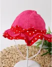 Palarie brodata-fundita buline roz-rosu picture - 2