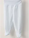 Pantaloni cu botosei alb-blue picture - 2