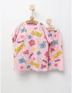 Pijama de vara Love, cu roz picture - 1