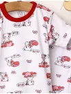 Pijama MS imprimata Love Cats rosu picture - 3