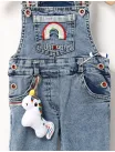 Salopeta blug cu jucarie unicorn cu rosu picture - 2