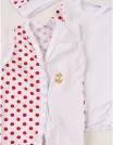 Set baby buline body, salopeta, fes, rosu picture - 4