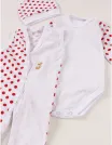 Set baby buline body, salopeta, fes, rosu picture - 5
