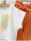 Set beautiful 2 piese portocaliu picture - 3