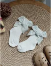 Sosete croset calduroase-fundita cu sclipici ecru picture - 1