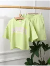 Trening vara Crop TOP verde-deschis picture - 2