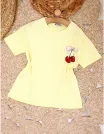 Tricou Ciresele, model cu galben picture - 4