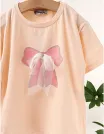 Tricou Fundita cu Sclipici, corai picture - 2