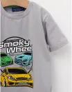 Tricou Smoky Wheel, model gri picture - 2