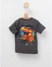 Tricou Tiranozaur REX, model gri-inchis picture - 3