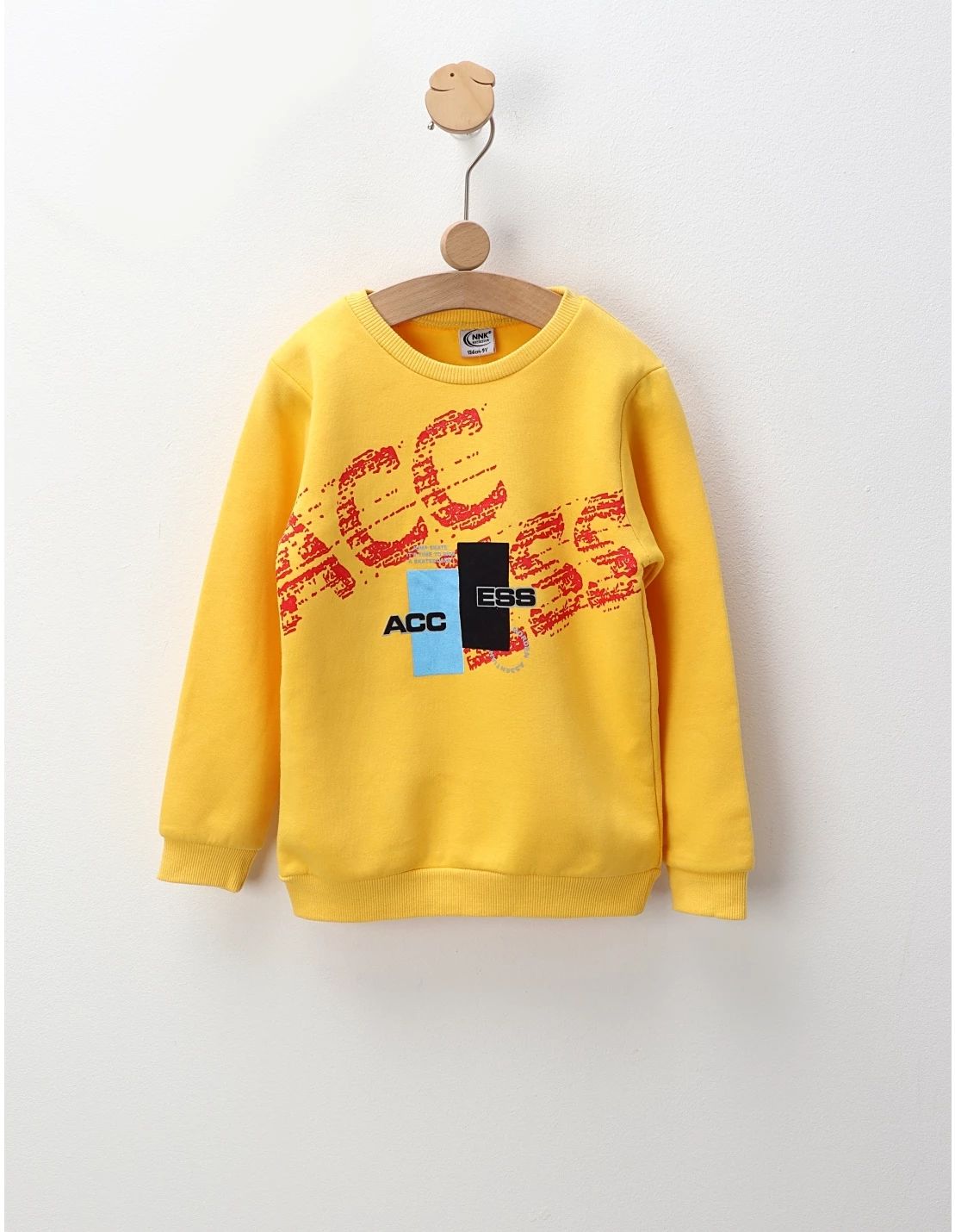 Bluza plusata Acces, galben