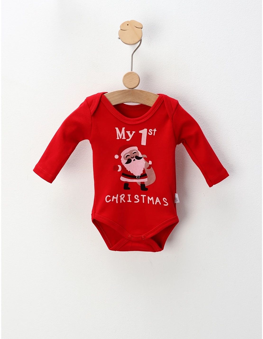 Body My First Christmas Santa, rosu