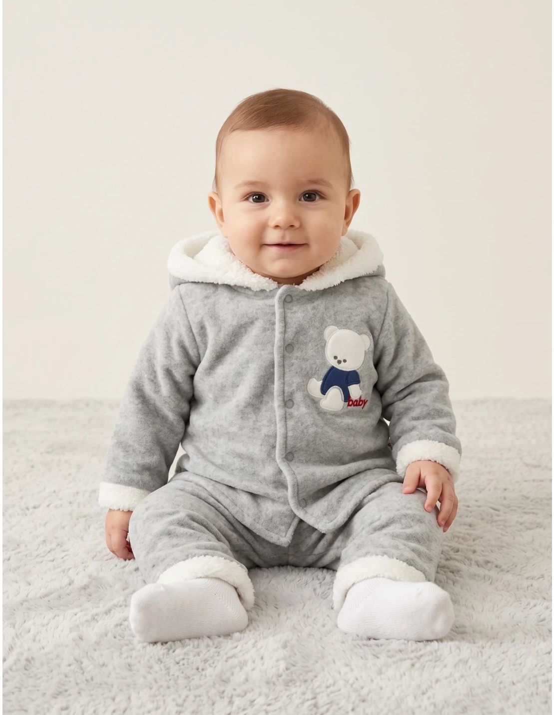 Costumas Catifea-Cocolino, Baby Bear, gri