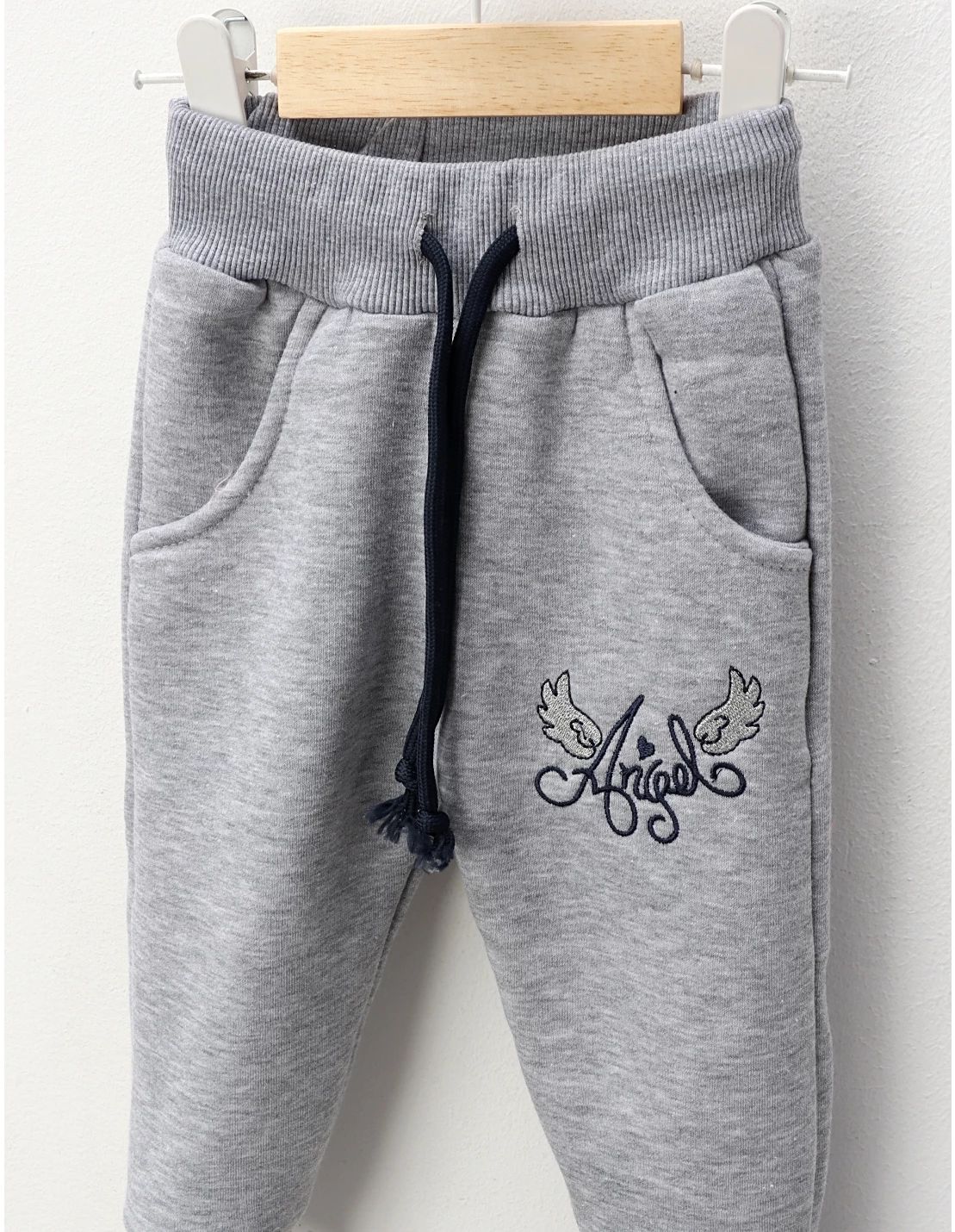Pantaloni plusati Angel, gri