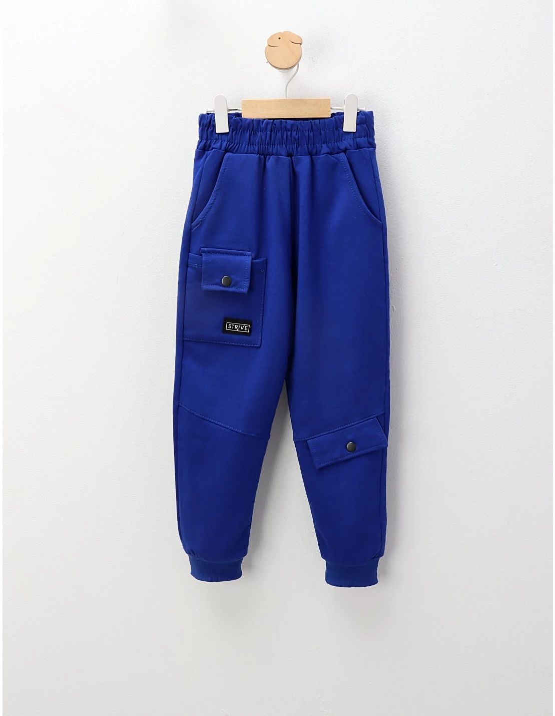 Pantaloni plusati de baietei boys, albastru