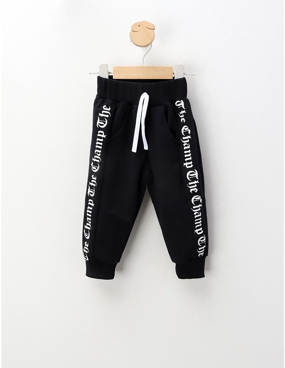 Pantaloni plusati de baietei Champ, bleumarin