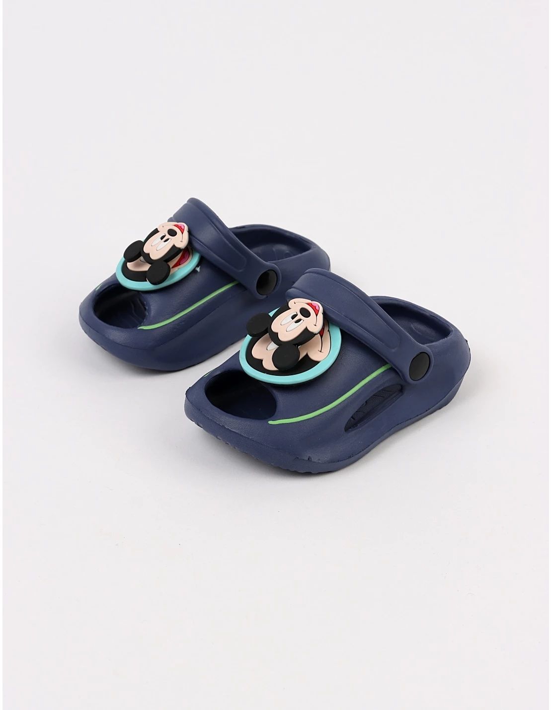 Papuci spuma Jibbtz rotativ Mickey, bleumarin