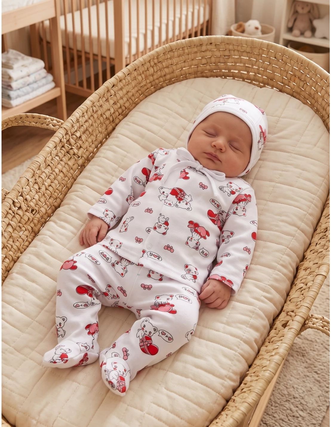 Pijama bebe Love Cats, multicolor