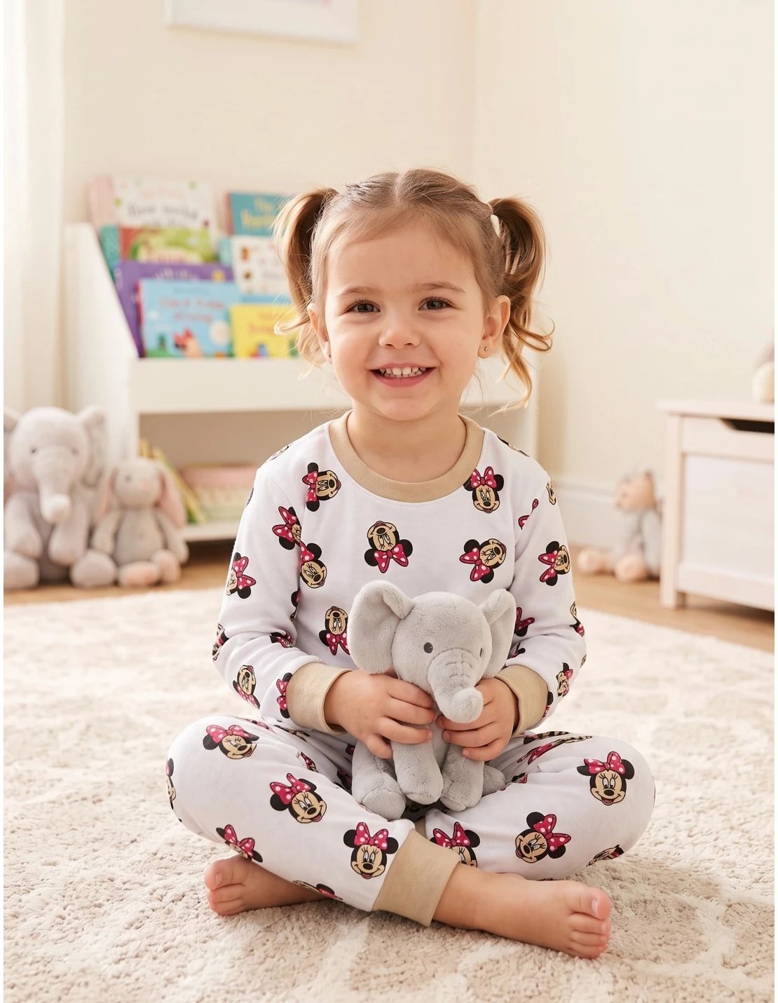 Pijama ML imprimeuri Minnie Me, multicolor