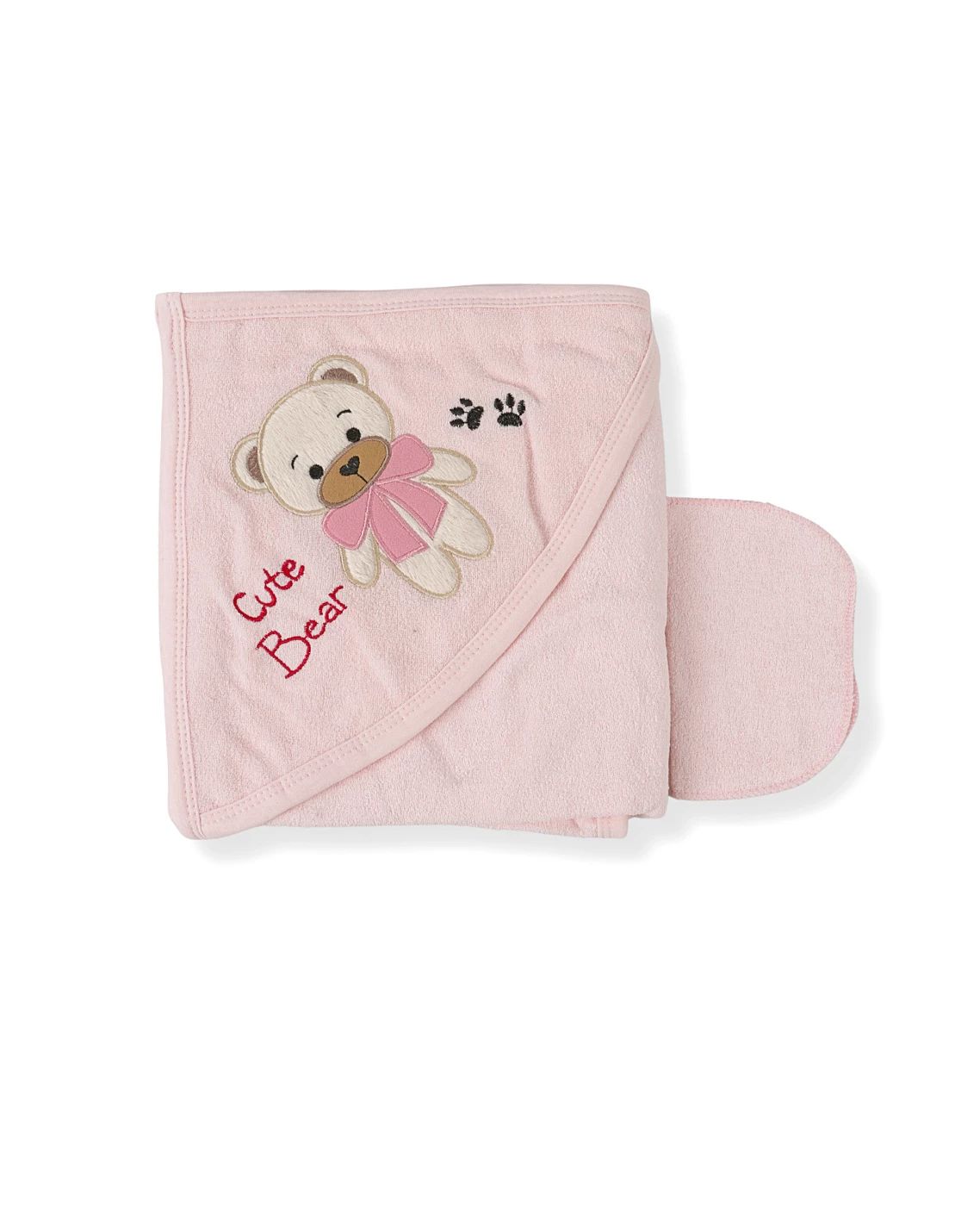 Prosop de baie, Cute Bear, roz