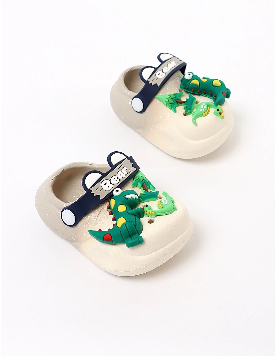 Saboti Bear-Dinozaur crem-gri
