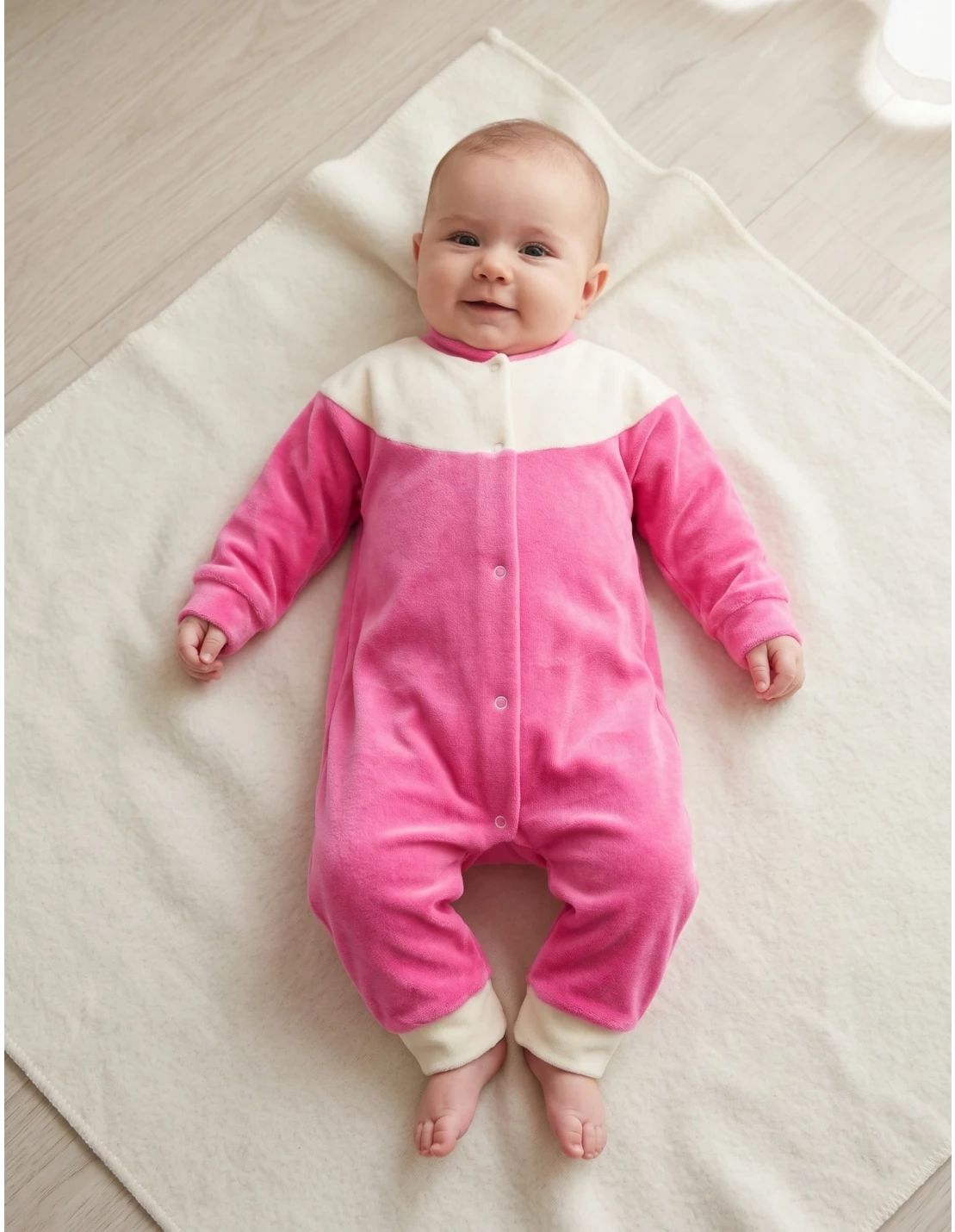Salopeta catifea, Kids Warm, roz-alb