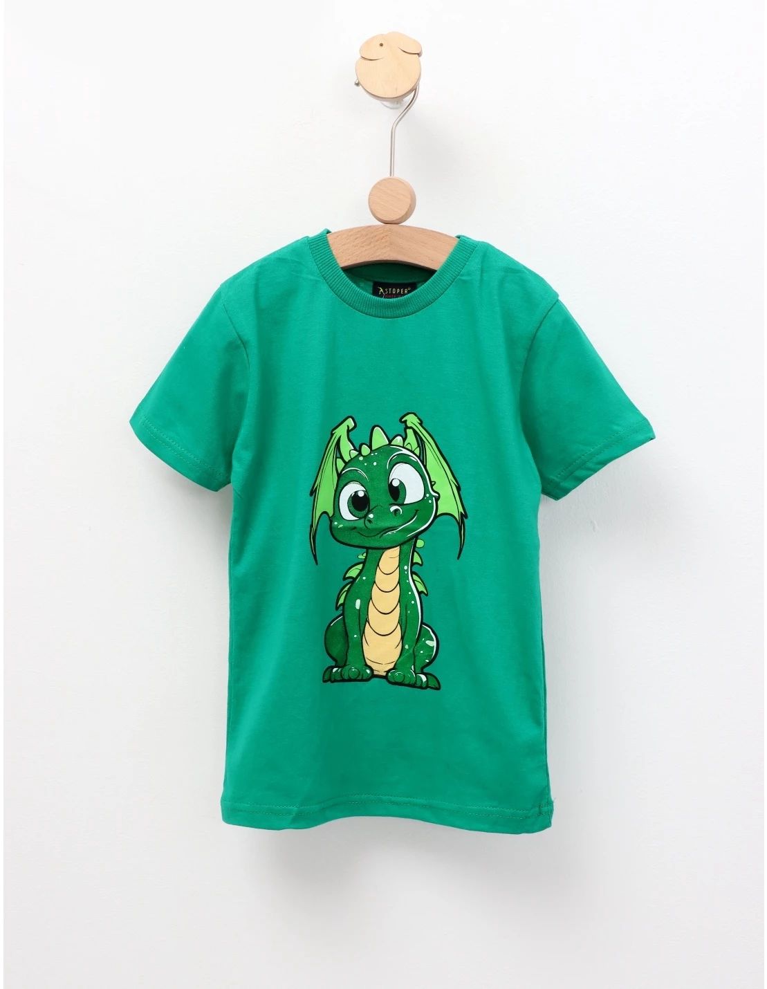 Tricou Moon Dragon, model verde
