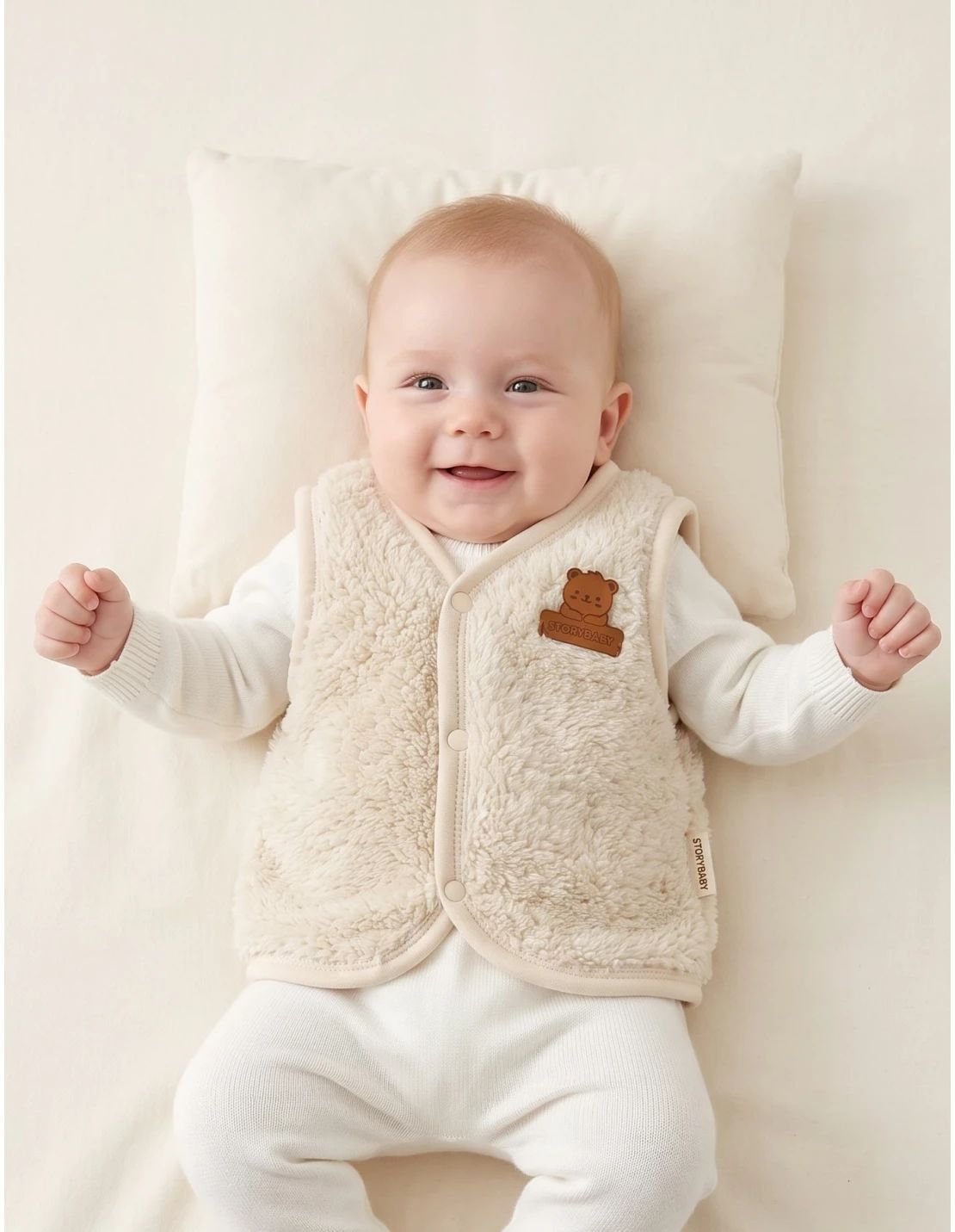 Vesta cocolino Logo Bear, crem