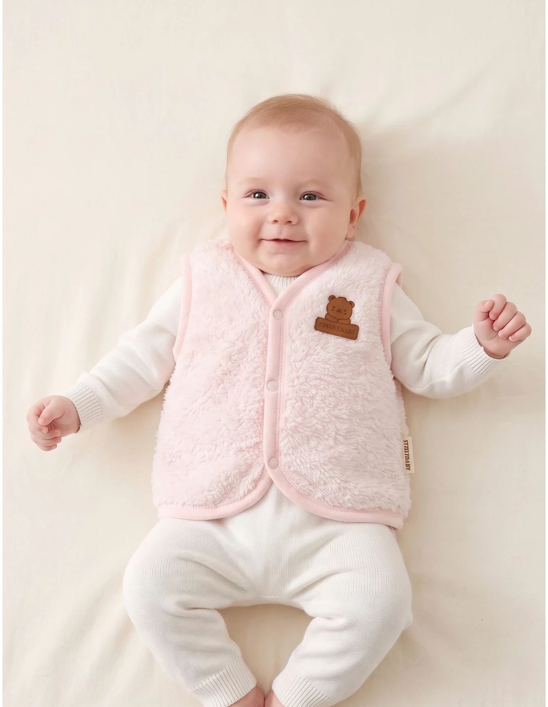Vesta cocolino Logo Bear, roz