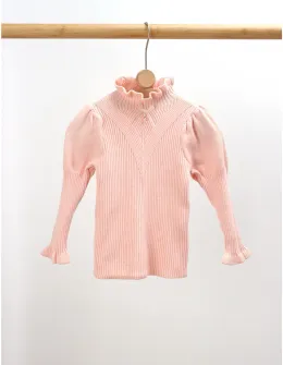 Bluza fetite maneci bufante Sonia roz