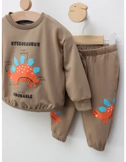 Compleu Stegosaurus Adorable, maro
