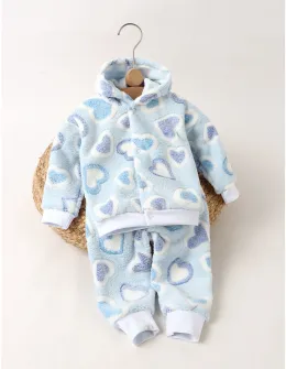 Compleu Super Cocolino, inimi blue