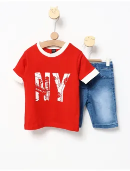 Costumas de vara Brooklyn rosu
