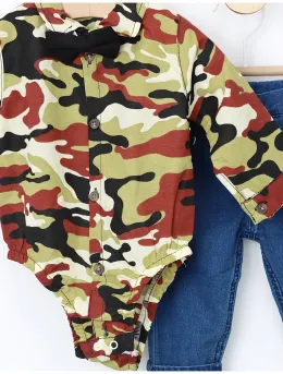Costumas Kamuflaj model galben