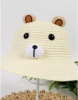Palarie Tuco Bear, model alb